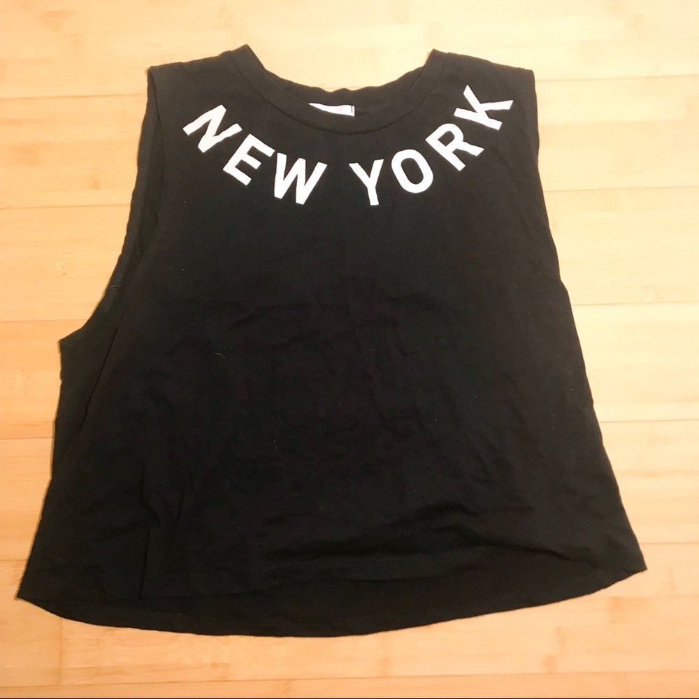 Cropped Mock Neck Tank